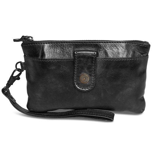 Pia Ries - Washed Clutch style 077 - Sort