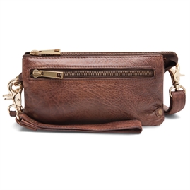 Depeche - Golden Chic Clutch 11998 - Brandy