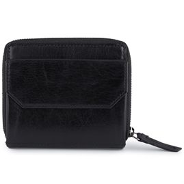 Pia Ries - Small Wallet med trykknap style 269 - Sort