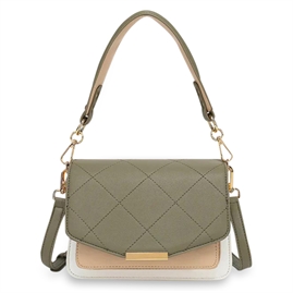Noella - Blanca Multi Compartment Bag - Army, White & Beige