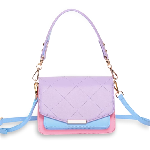 Noella - Blanca Multi Compartment Bag - Light Pink, Light Blue & Purple