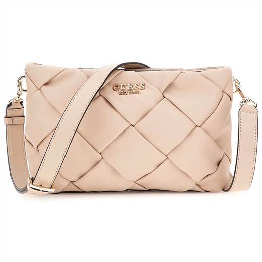 Guess - Zaina Crossover Top Zip Bag - Stone